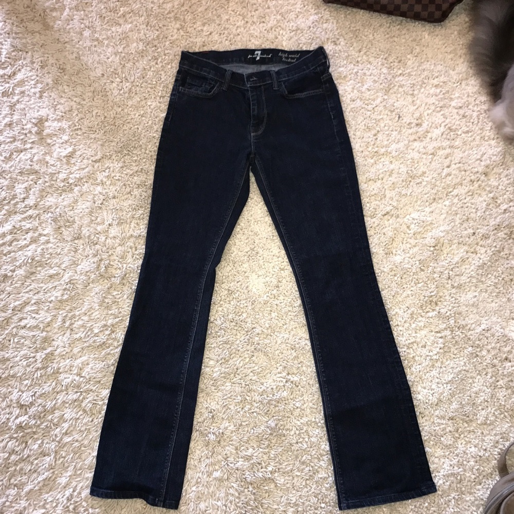 High Rise Boot 7 For All Mankind Jeans - Picture 2 of 4
